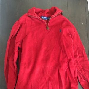 Ralph Lauren Polo quarter zip red sweater